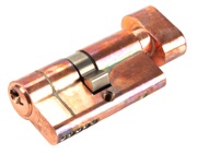 From The Anvil British Standard 5 Pin Euro Cylinder With Thumbturn, Polished Bronze - 45841