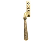 From The Anvil Left Or Right Handed Hammered Newbury Espagnolette Window Fastener, Aged Brass - 45914