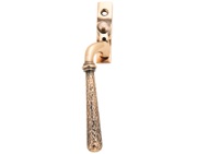 From The Anvil Left Or Right Handed Hammered Newbury Espagnolette Window Fastener, Polished Bronze - 45922