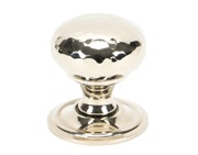 From The Anvil Hammered Mushroom Cupboard Knob (32mm Or 38mm), Polished Nickel - 46022