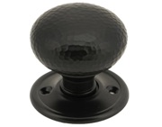 From The Anvil Hammered Mushroom Mortice/Rim Knob Set, Aged Bronze - 46034 (sold in pairs)