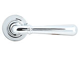 From The Anvil Newbury Door Handles On Plain Rose, Polished Chrome - 46053 (sold in pairs)