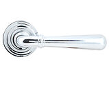From The Anvil Newbury Door Handles On Art Deco Rose, Polished Chrome - 46054 (sold in pairs)