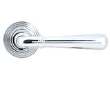 From The Anvil Newbury Door Handles On Beehive Rose, Polished Chrome - 46055 (sold in pairs)