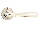 From The Anvil Newbury Door Handles On Plain Rose, Polished Nickel - 46057 (sold in pairs)