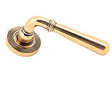 From The Anvil Newbury Door Handles On Beehive Rose, Polished Bronze - 46067 (sold in pairs)