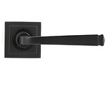 From The Anvil Avon Door Handles On Square Rose, Aged Bronze - 46092 (sold in pairs)