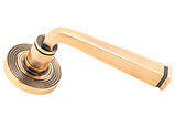 From The Anvil Avon Door Handles On Beehive Rose, Polished Bronze - 46095 (sold in pairs)