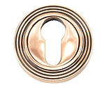 From The Anvil Euro Profile Beehive Round Escutcheon, Polished Bronze - 46127