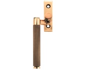 From The Anvil Left Or Right Handed Brompton Knurled Locking Espagnolette Window Fastener, Polished Bronze - 46171