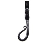 From The Anvil Left Or Right Handed 16mm Shepherds Crook Locking Espagnolette Window Fastener, Black - 46234