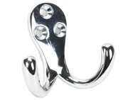 From The Anvil Celtic Double Robe Hook, Polished Chrome - 46298
