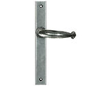 From The Anvil Cottage Slimline Espagnolette Door Handles (92mm C/C), Pewter - 46401 (sold in pairs)