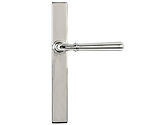 From The Anvil Newbury Slimline Lever Espagnolette Latch Set, Sprung Door Handles, Polished Marine Stainless Steel - 46405 (sold in pairs)