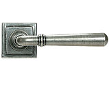 From The Anvil Newbury Door Handles On Square Rose, Pewter - 46470 (sold in pairs)