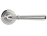 From The Anvil Newbury Door Handles On Art Deco Rose, Polished Marine Stainless Steel - 46515 (sold in pairs)