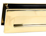 From The Anvil Blacksmith Traditional Letterbox (315mm x 92mm), Polished Brass - 46549