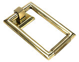 From The Anvil Brompton Door Knocker, Aged Brass - 46644