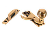 From The Anvil Beehive Sash Hook Fastener (64mm x 19mm), Polished Bronze - 46732