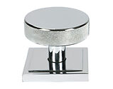 From The Anvil Brompton Square Rose Centre Door Knob, Polished Chrome - 46741