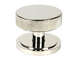From The Anvil Brompton Art Deco Rose Centre Door Knob, Polished Nickel - 46743