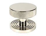 From The Anvil Brompton Beehive Rose Centre Door Knob, Polished Nickel - 46744