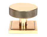 From The Anvil Brompton Square Rose Centre Door Knob, Polished Bronze - 46753