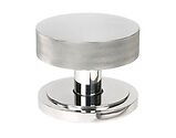 From The Anvil Brompton Art Deco Rose Centre Door Knob, Polished Marine Stainless Steel - 46767