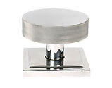 From The Anvil Brompton Square Rose Centre Door Knob, Polished Marine Stainless Steel - 46769