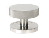 From The Anvil Brompton Plain Rose Centre Door Knob, Satin Marine Stainless Steel - 46770