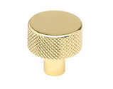 From The Anvil Brompton Cabinet Knob (25mm, 32mm Or 38mm), Polished Brass - 46820