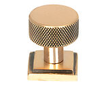 From The Anvil Brompton Square Rose Cabinet Knob (25mm, 32mm Or 38mm), Polished Bronze - 46833