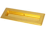 From The Anvil Art Deco Rectangular Pull (175mm OR 250mm), Polished Brass - 47157