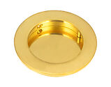 From The Anvil Plain Round Pull (60mm OR 75mm Diameter), Polished Brass - 47167