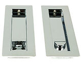 From The Anvil Plain Rectangular Pull Privacy Set (175mm OR 250mm), Polished Chrome - 47181