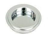 From The Anvil Art Deco Round Pull (60mm OR 75mm Diameter), Polished Chrome - 47183