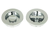 From The Anvil Plain Round Pull Privacy Set (60mm OR 75mm Diameter), Polished Chrome - 47189