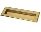From The Anvil Art Deco Rectangular Pull (175mm OR 250mm), Aged Brass - 48300