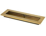 From The Anvil Plain Rectangular Pull (175mm OR 250mm), Aged Brass - 48306