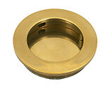 From The Anvil Plain Round Pull (60mm OR 75mm Diameter), Aged Brass - 48322