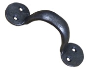  Cottingham Round End Cupboard Bow Handle (100mm), Antique Iron - 49.082.HFA.100