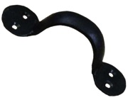 Cottingham Round End Cupboard Bow Handle (100mm), Black Beeswax - 49.082.HFB.100