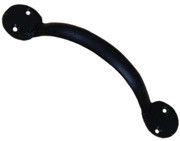 Cottingham Round End Cupboard Bow Handle (180mm), Black Beeswax - 49.082.HFB.180