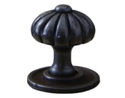 Cottingham Pumpkin Cupboard Knob (32mm), Antique Cast Iron - 49.086D.AI.32