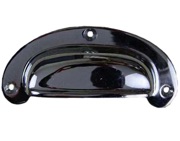 Cottingham Cupboard Cup Handle With Lip (102mm), Polished Chrome - 49.087C.CPB.102