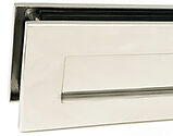 From The Anvil Blacksmith Traditional Letterbox (315mm x 92mm), Polished Marine Stainless Steel - 49599