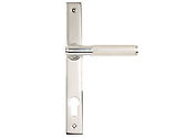 From The Anvil Knurled Brompton Slimline Espagnolette Door Handles (92mm C/C), Polished Marine Stainless Steel - 49803 (sold in pairs)