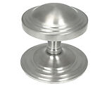 From The Anvil Art Deco Centre Door Knob, Satin Marine Stainless Steel - 49806