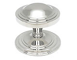  From The Anvil Art Deco Centre Door Knob, Polished Marine Stainless Steel - 49807