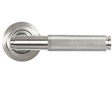 From The Anvil Brompton Door Handles On Art Deco Rose, Satin Marine Stainless Steel - 49841 (sold in pairs)